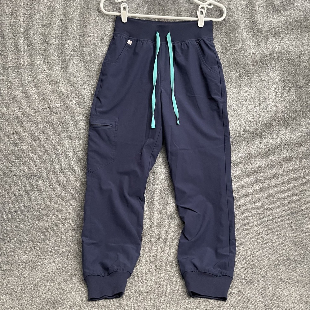 Figs Scrub Pants Joggers Womens Sz XS/P Blue  W23SW2008P